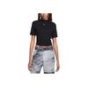 Nike Sportswear Essentials Solid Logo High Neck Cropped Top Women Tops Black DV7959-010