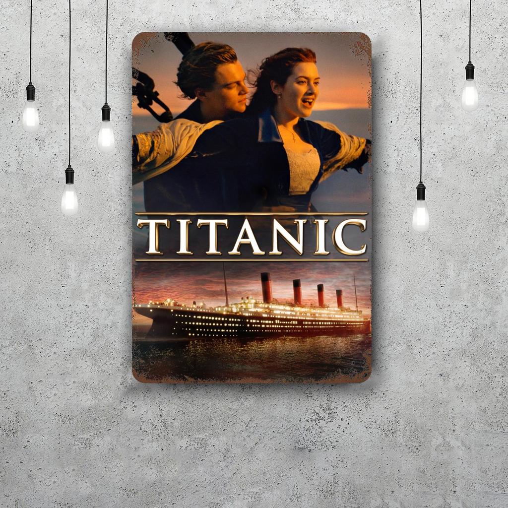 titanic movie Retro Vintage Tin Sign Poster Decorative Plaque Metal Plate Wall Decor
