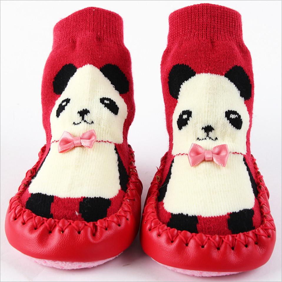 Indoor Sock Newborn Baby Socks Winter Thick Terry Cotton With Rubber Soles Infant Animal Funny Sock