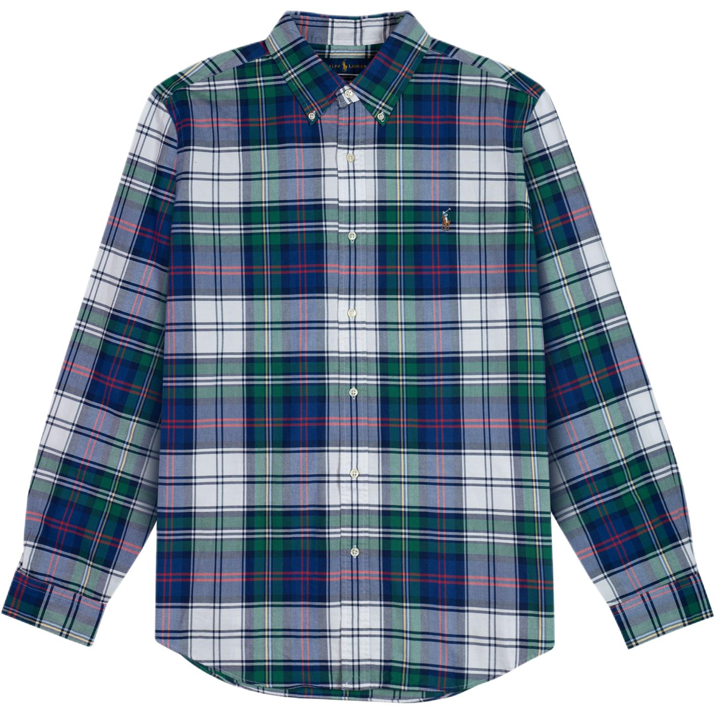 

Polo Ralph Lauren Хлопковая клетчатая рубашка с вышивкой логотипа Pony и длинным рукавом Мужские рубашки 710765204-027 XL