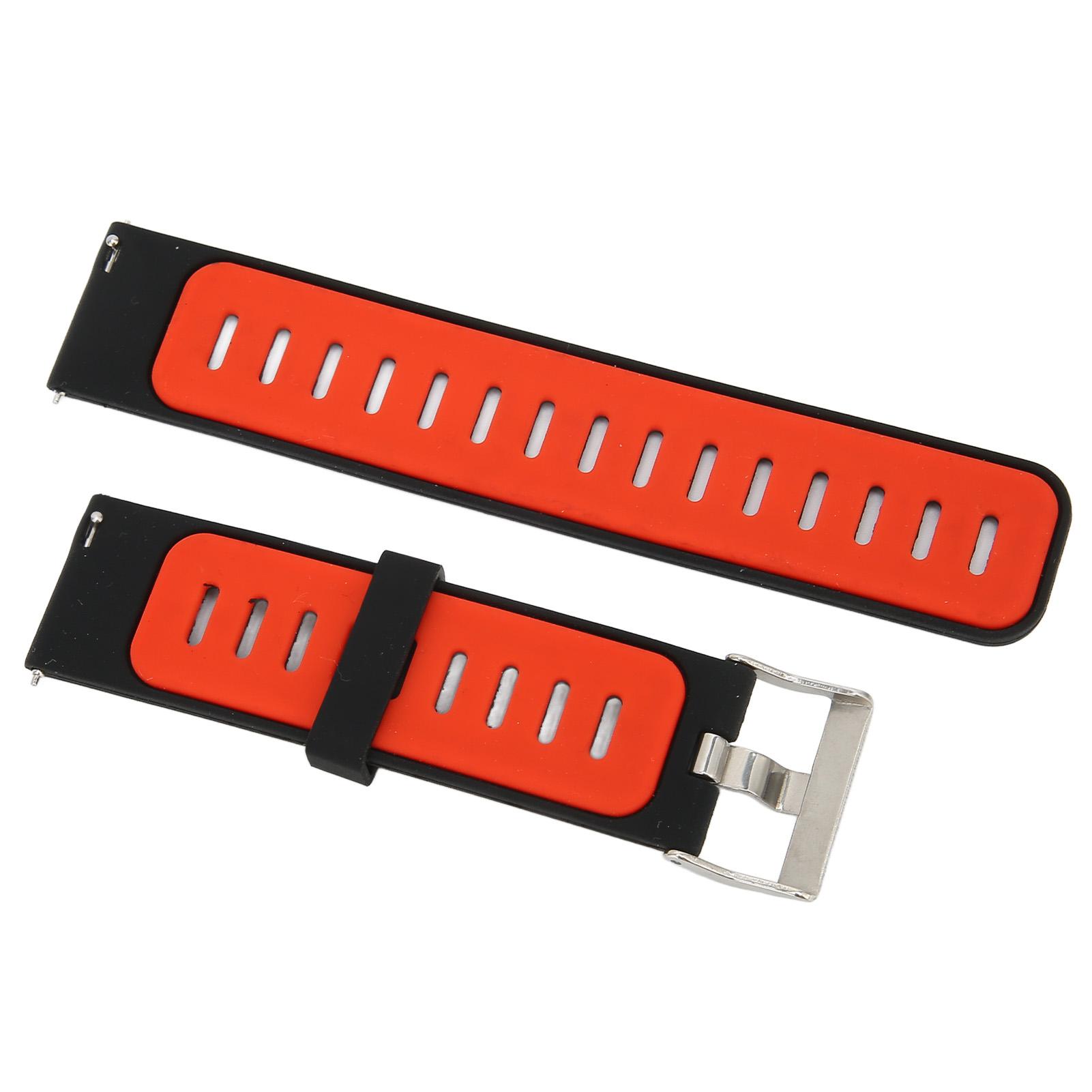 

22 мм универсальный силиконовый ремешок для спортивных часов для Huawei Watch 3 для Watch 2 для Watch красный черный