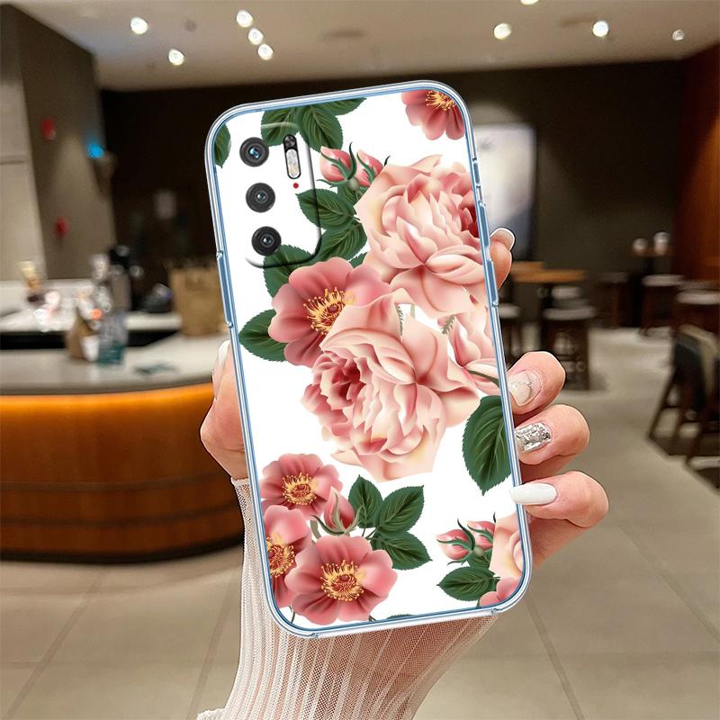 NH24 Flowers rose Pink Phone Case for Motorola Moto G10 G20 G30 G31 G32 G34 G35 G41 G42 G50 G51 G52 G55 G60 G60S G62 G71 G72 G75
