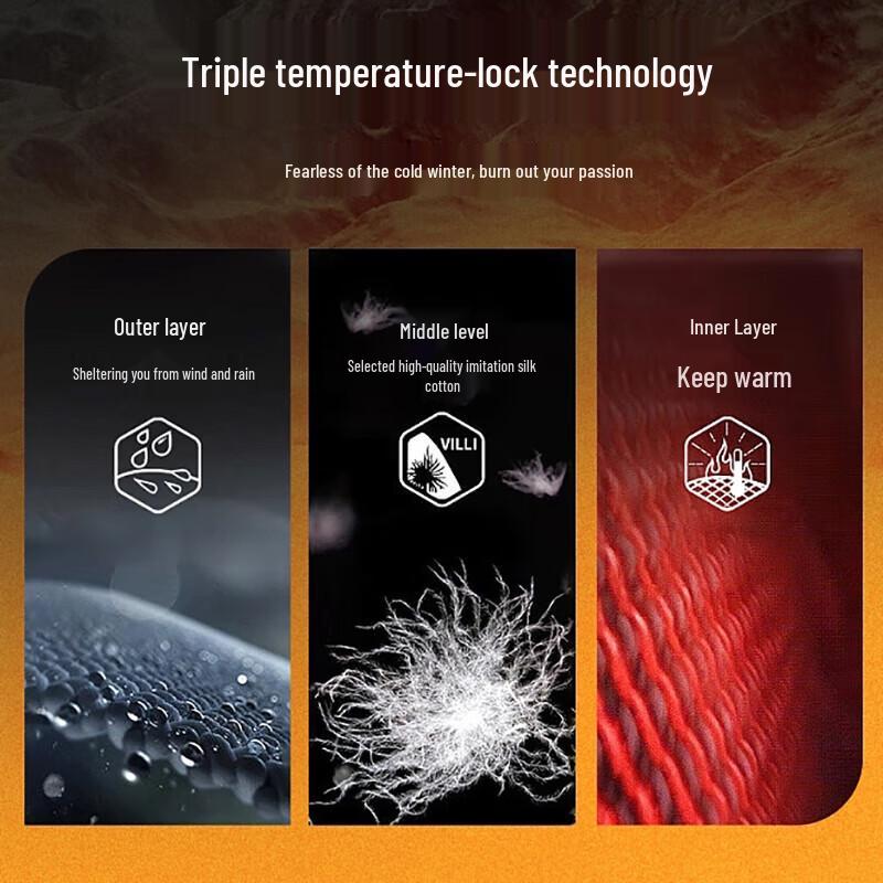 Warrior Men's Fleece-Lined Padded Winter Jacket