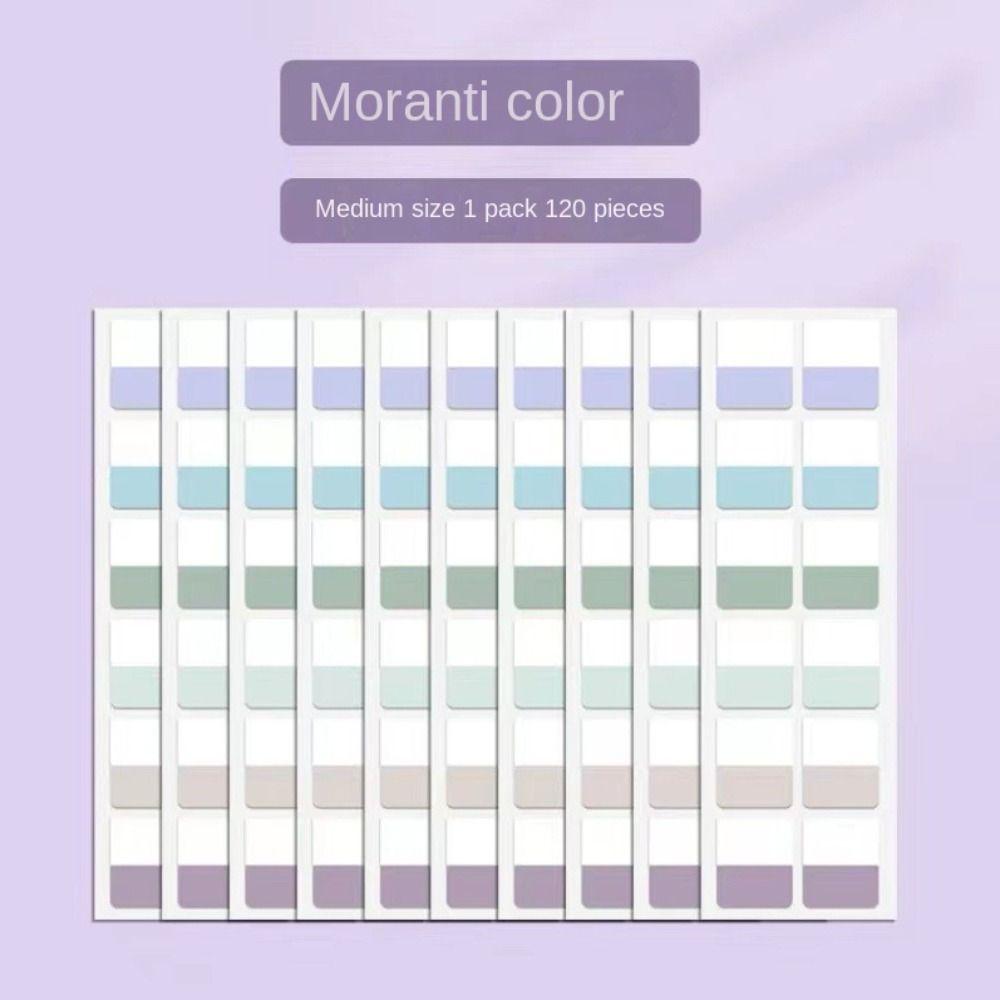 Writable Writable File Tabs Transparent Morandi Colors Index Stickers Sticky Index Tabs  Notebook