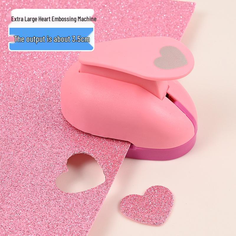 Children's DIY Embossing Machine: Easy Large Flower Punch for Kindergarten Craft and Paper-Cutting Projects