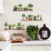 Green Plant Potted Plant Shelving, Bedroom and Living Room Wall Beautification and Decoration, Wall Stickers