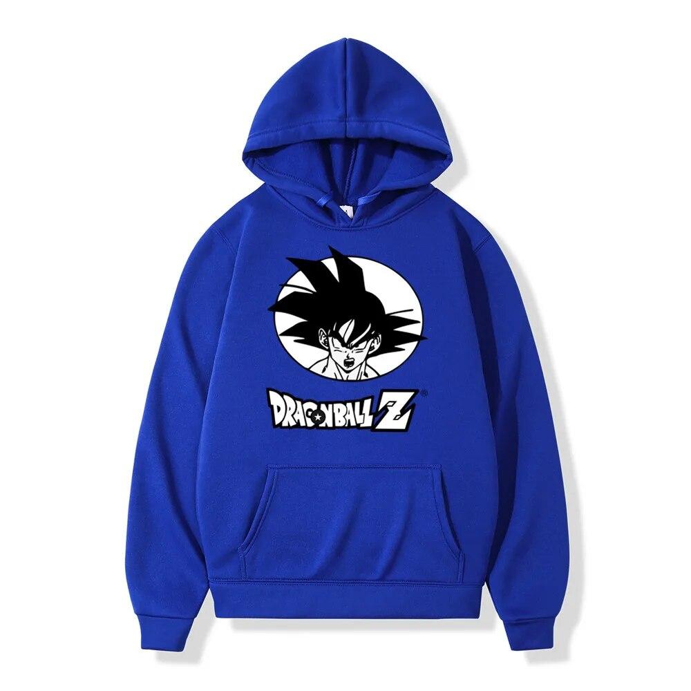 Sweat à Capuche Homme Dragon Ball Z – Goku – Bleu – Taille M – Neuf Avec étiquettes