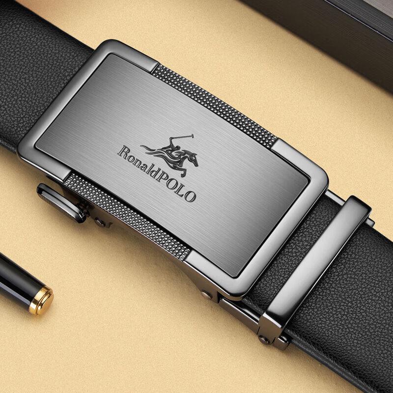 Men's Automatic Buckle Genuine Leather Belt