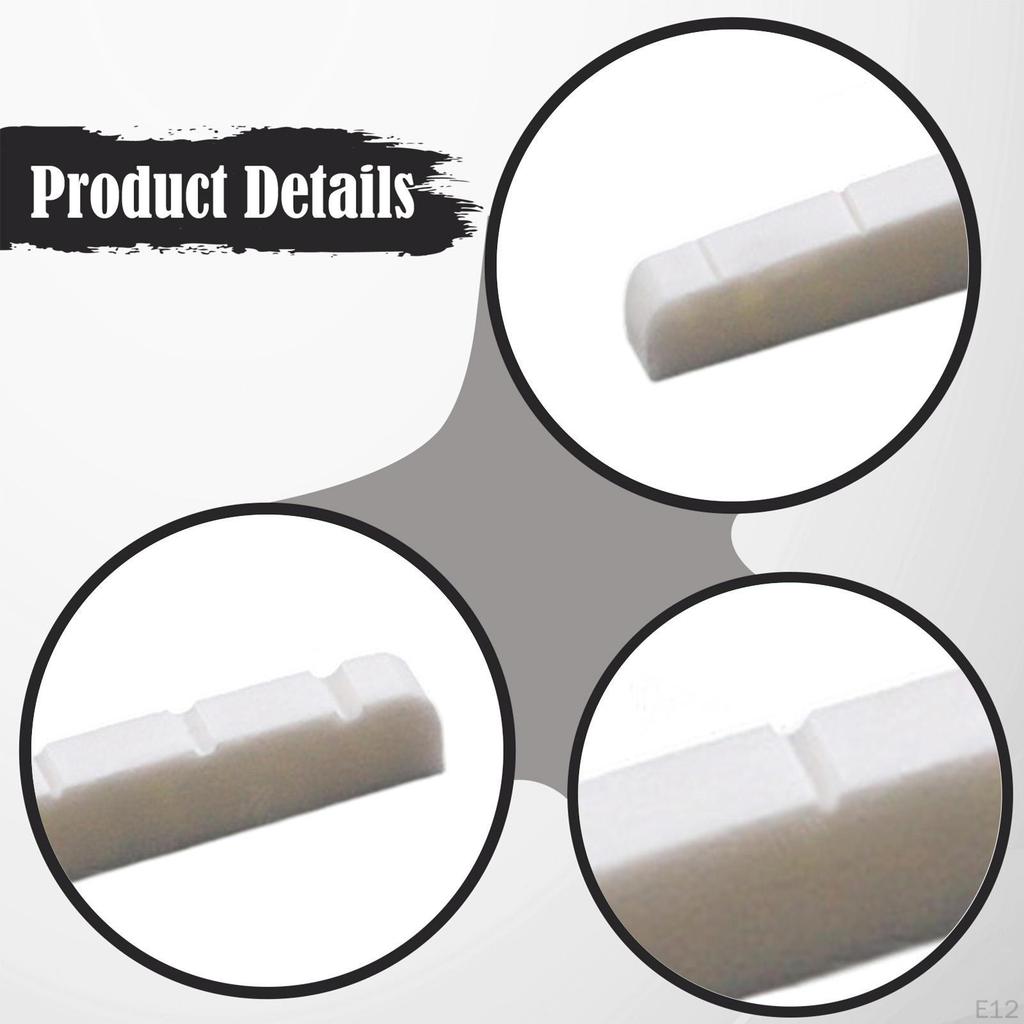 Electric Guitar Bone Nut Artificial Easy to Install Maintenance Precision Luthier Tool