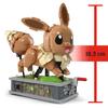 MEGA Pokemon Evoli, beweglicher Evoli-Block, Anzahl 1366, Alter, braun, HTH71, läuft! Stücke 18+