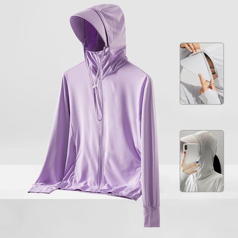 

Легкие летние защитные топы, солнцезащитная дышащая одежда для жаркой погоды 4XL фиолетовый