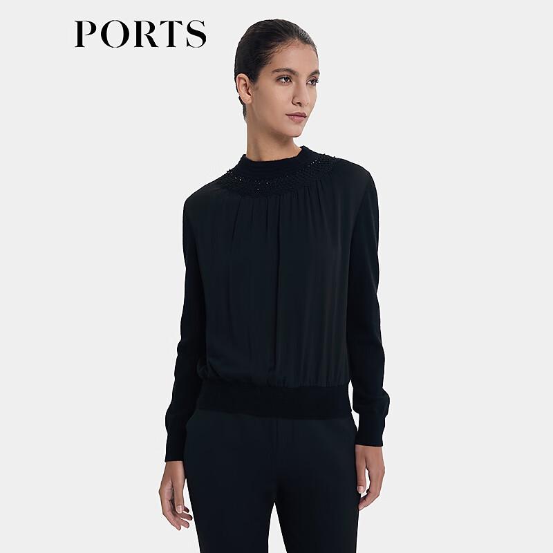PORTS Women's Cashmere High-Collar Knit Pullover