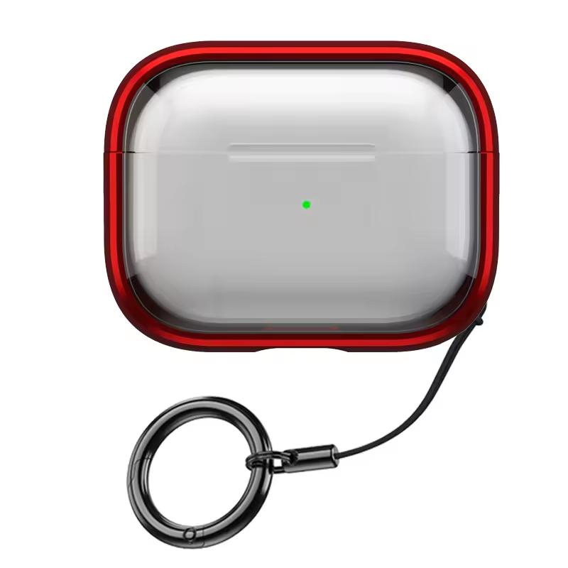 Removable Stand Latch Earphone Case for Airpods 4 3 1 Pro2 Wireless Charging Anti-Drop Lock Protector Hard PC Transparent Cover