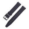 Vhodné pro Ultra-tenký řemínek k hodinkám pro Swatch Skin Náhradní přezka 16mm Silikonový gumový náramek Červený Námořnická modř Černý Bílý Řemínek k hodinkám