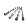 Rotary Tool Wire Brushes 10pcs Stainless Steel and Brass for Burr Removal Rust Removal and Metal Cleaning 3mm Shank