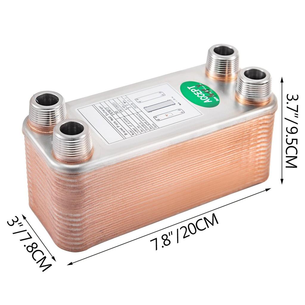 Heat Exchanger Brazed Plate Heat Exchanger 30 Plate Heat Exchanger for Heating