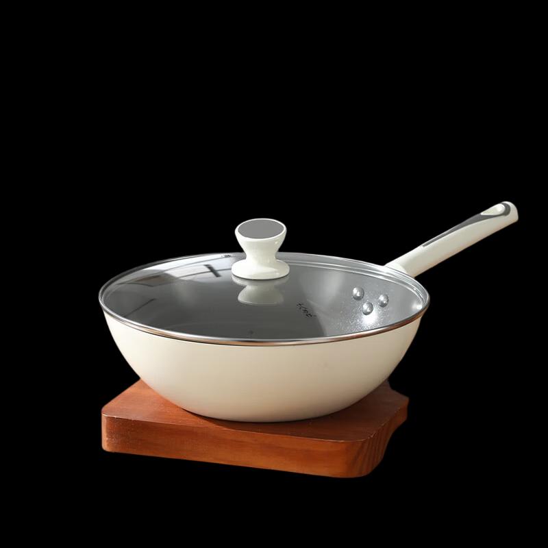 Shibazuo Stainless Steel Flat Bottom Wok