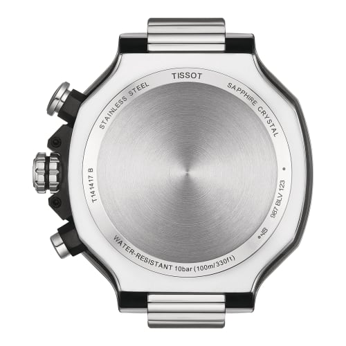 Tissot T-Race Chronograph Watch with Bracelet and Blue Dial, Officially Imported, Men's Model T1414171104100