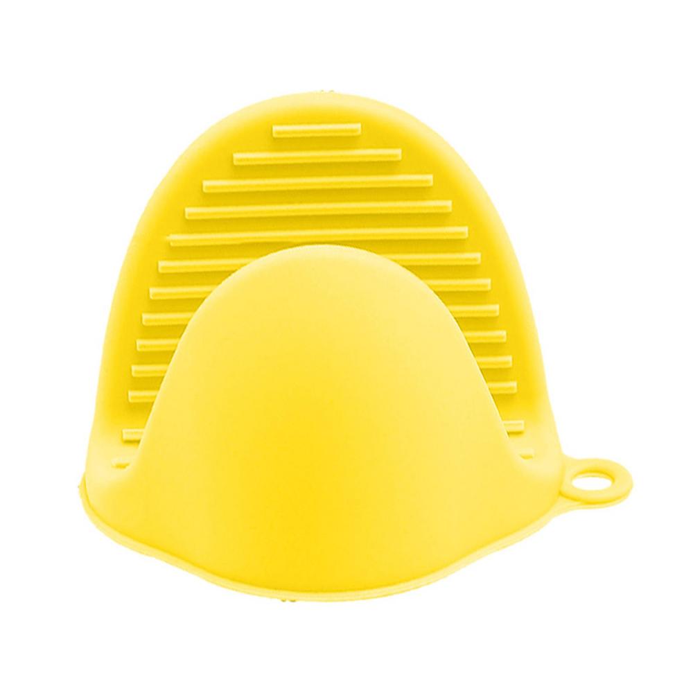Dicke Silikon-Ofenhandschuhe Hitzebeständig Mikrowellen-Griffe zum Kochen Rutschfest Verbrühschutz Topflappen-Clips für die Küche