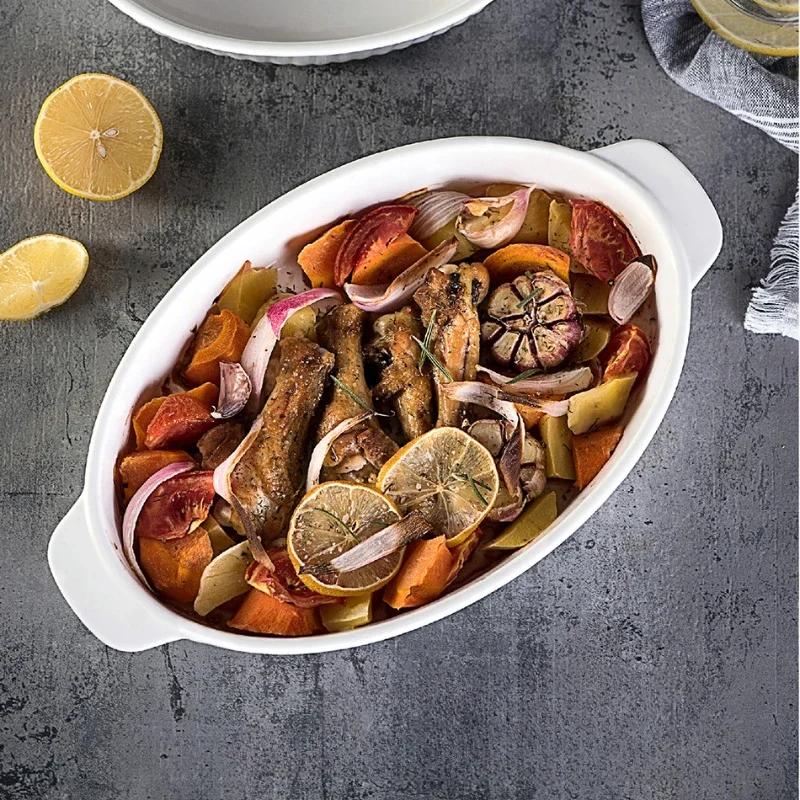 Blacha do pieczenia Piekarnik Naczynia do pieczenia Ceramiczne patelnie Forma do chleba do narzędzi i akcesoriów do pieczenia Porcelanowa zastawa Stołowa Naczynie kuchenne Bar do gotowania