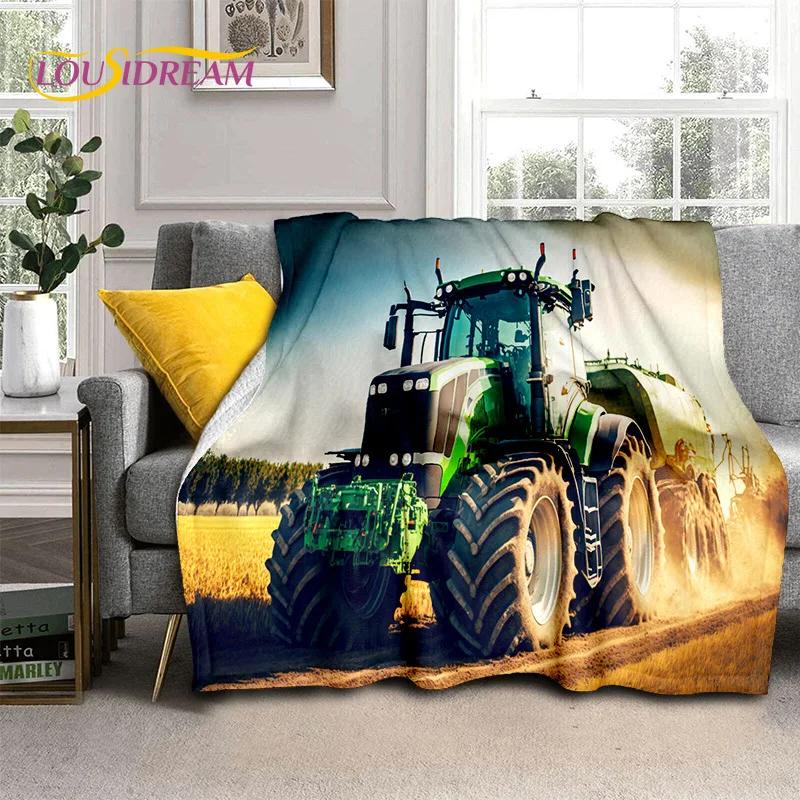 27 Style Truck Retro 3D Tractor Car Blanket,Soft Throw Blanket for Home Bedroom Bed Sofa Picnic Travel Office Cover Child Gift