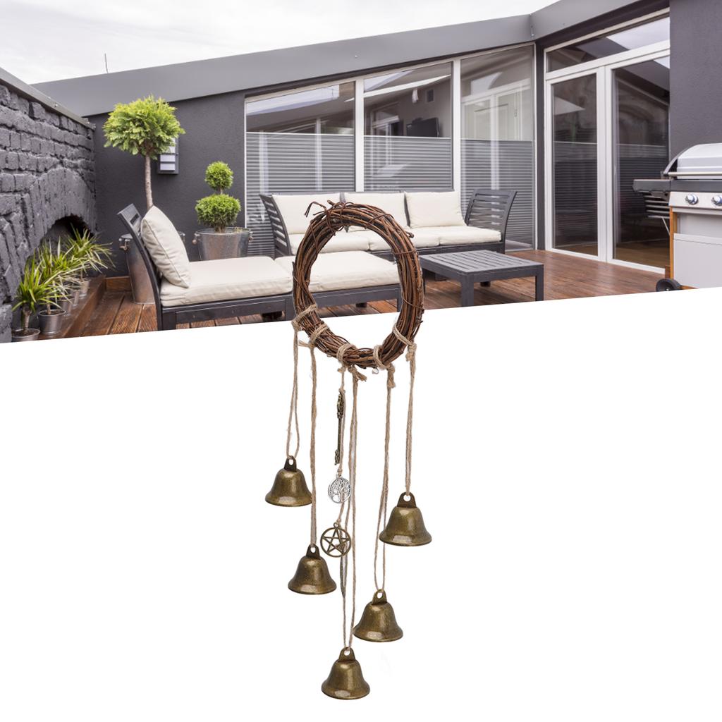 Hanging Witch     Decorative Witch Wind   with Meaningful Patterns for Door Handle