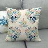 Nordic Halloween Skull Series Digital Printing Short Plush Pillow Covers for Car Sofa Office Cushion Cover Home Goods