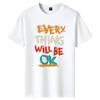 M-6XL Pure Cotton Mens Short-sleeved T-shirt Round Neck Boy Casual Tee Shirt