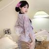 Sexy Yukata Cosplay Kimono Japanese Style Lingerie 4 Piece Set Bra Gown T One Size Fits Most Cosplay Costume Babydoll Cute Open Front Cute Japanese
