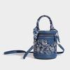 High-Value Light Luxury Embroidered Patchwork Handheld Cylinder Bag National Style Versatile Fashion Commuter Shoulder Crossbody Bag