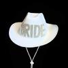 Bachelorette Party Cowgirl Cap Elegant Bride Letter Hat Bridal Party Cowboy Hat