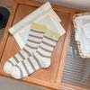 Ladies Fall New Casual Striped Boneless Tube Socks
