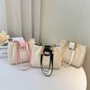 Large Capacity, Bag, Women's Bag, Woven, Swivel Lock Design, Shoulder Bag, Armpit Bag, Casual Bag