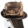 Gay Top Hat Steampunk Top Hat With Goggles Black Halloween Top Hat Carnival