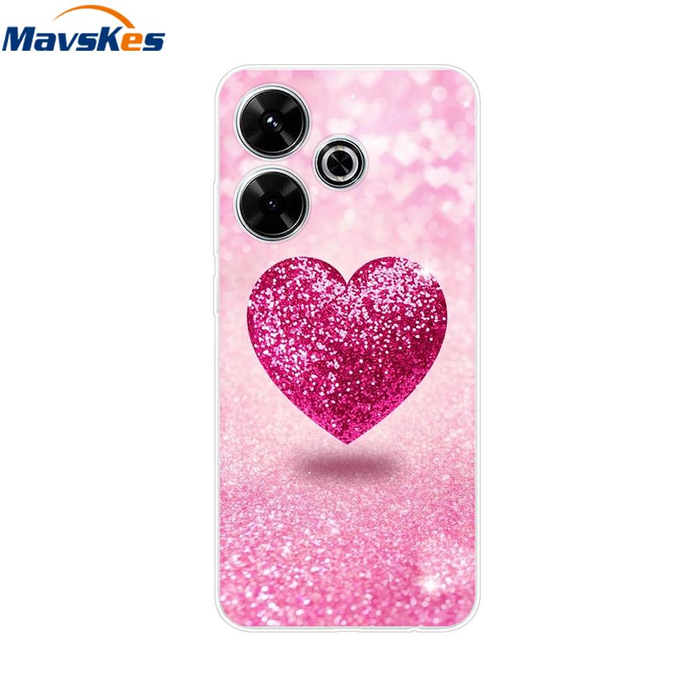 Case for Xiaomi Poco M6 4G Capa For Funda de teléfono Redmi 13 4G Back Cover For Etui Xiaomi Redmi 13 PocoM6 4G Phone Coque Para