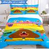 Bee's Rainbow Adventure 3pcs K-pop music group Bedding set,Ideal for Bedroom, Dormitory,Including Duvet Cover And 2pcs Pillowcases,Fan gifts