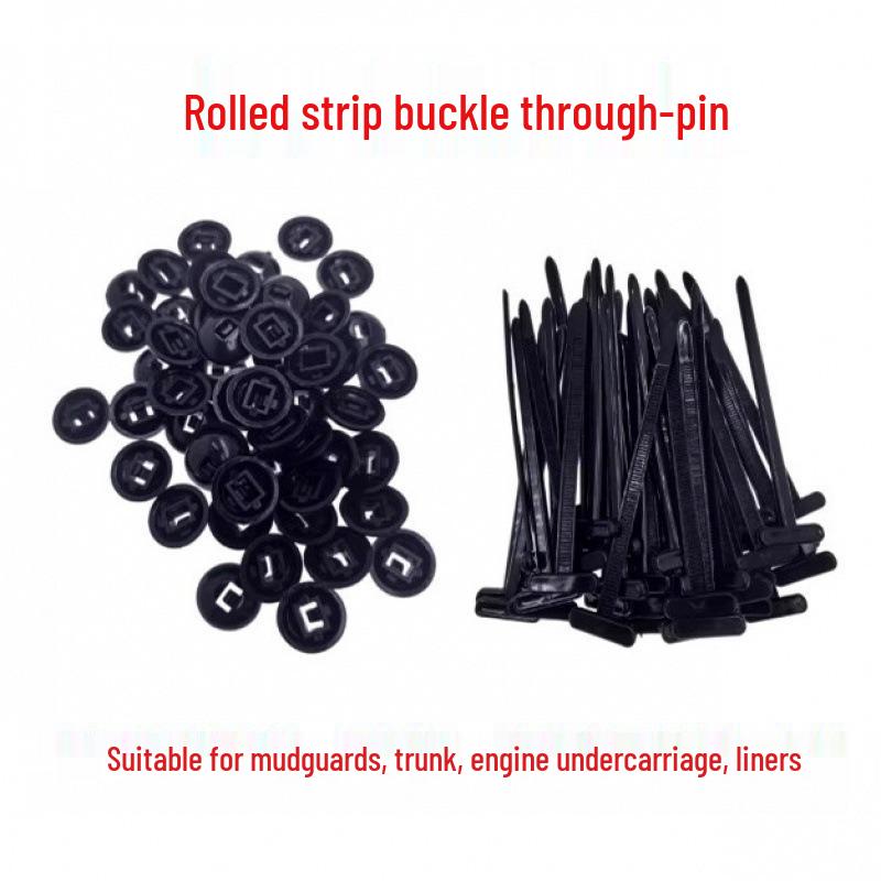 Přezkové zatlačovací stahovací pásky na kabely pro náhradu do kufru auta a blatníku