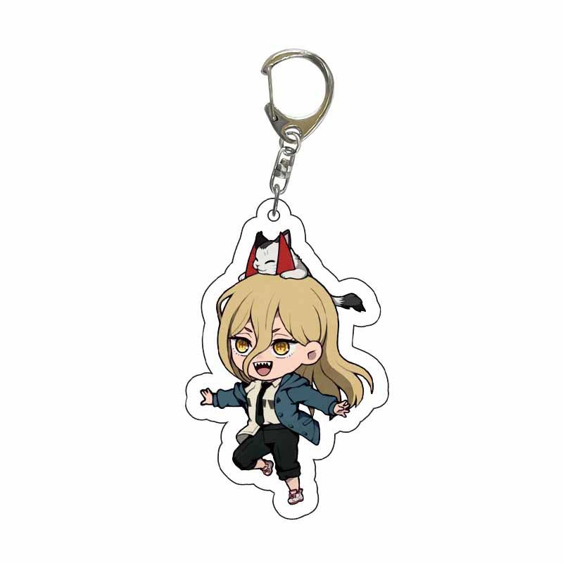 Makima Chainsaw Man Acrylic Double Sided Keychain Pendant Keyring Anime Merchandise Beautiful Gift Cosplay Accessory Figure Comic Manga