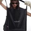 Solid Color Tote Bag With Embroidered Letters For Daily Use