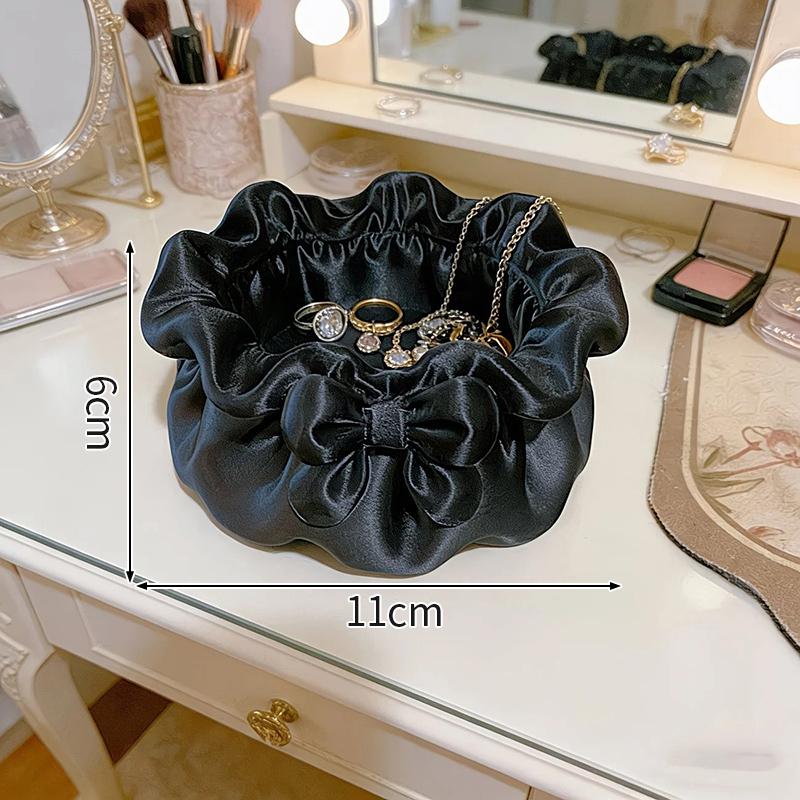 3D Printing Bow-Shaped Storage Tray Ins Lolita-Style Princess Dress Makeup Brush Pen Holder Desktop Cosmetic Jewelry Storage Box