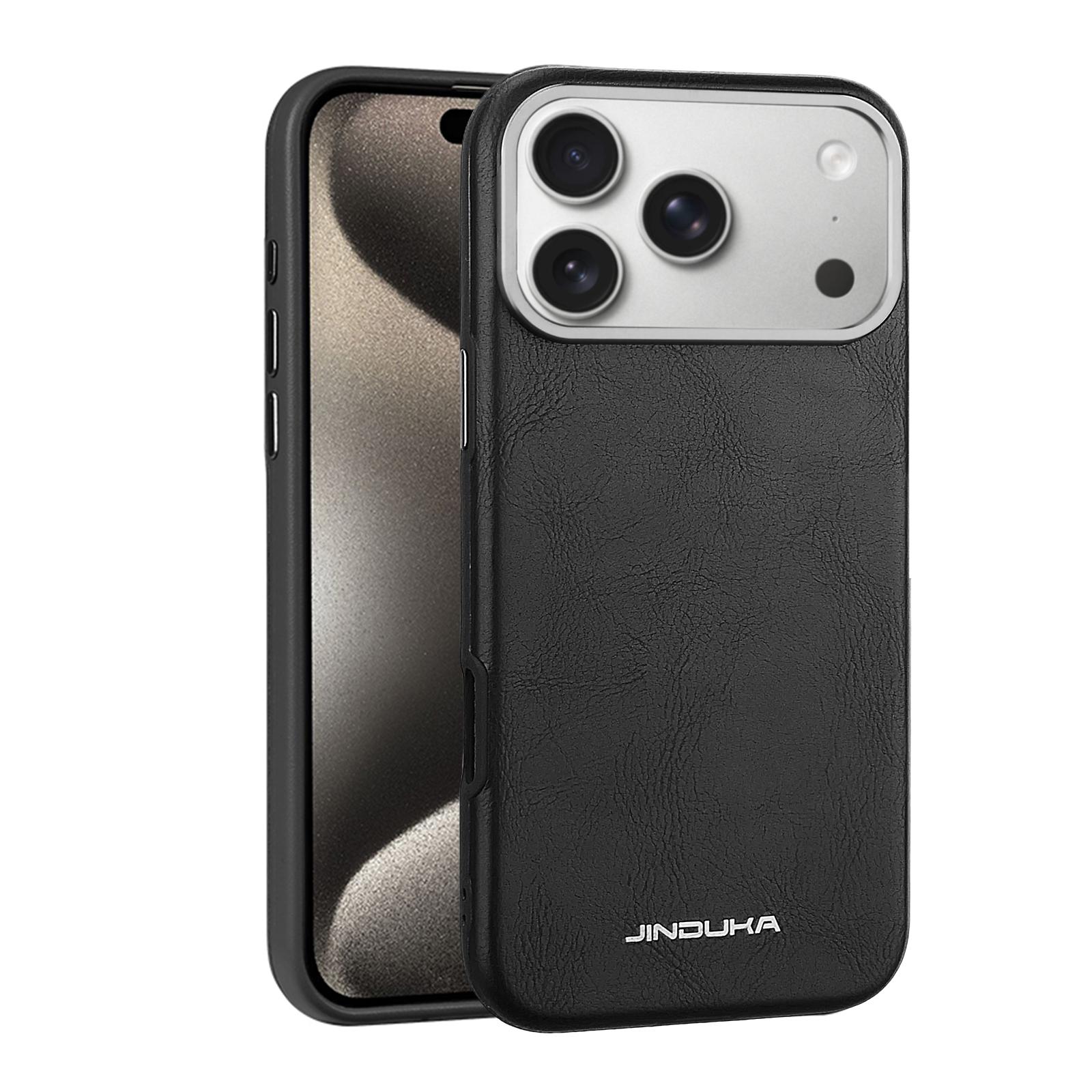 

Роскошный чехол из веганской кожи в деловом стиле для iPhone 17 Pro Max Air 16 15 14 Plus 13 с магнитной крышкой и всесторонней защитой iPhone 15 чёрный
