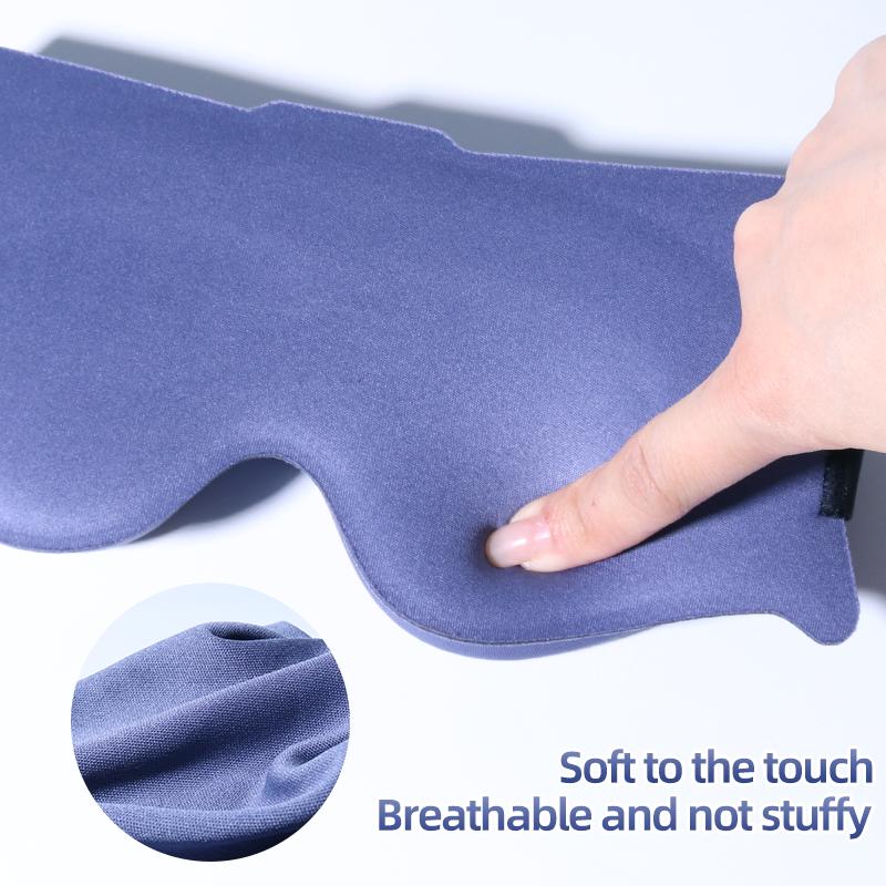 3D Blackout Eye Mask Effective Blackout for Home Office Sleeping Eye Mask Light New Sweat Absorption Breathable and Adjustable