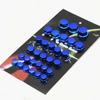 30Pcs Motorcycle Screw Nut Bolt Cap Covers Plastic Plating Accessories Kit in Blue for Bike Protection and Customization