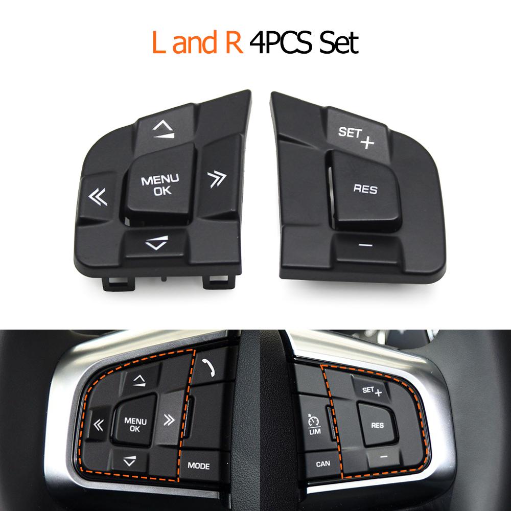 Steering Wheel Switch Button Cover Replacement For Land Rover Discovery Sport For Jaguar XE XF F-PACE C-PACE 2015-