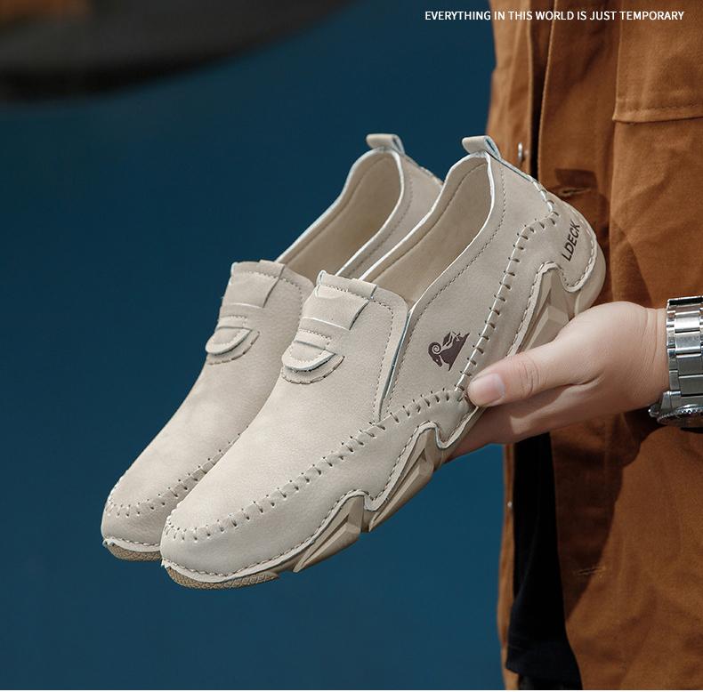 Pantofi Noi pentru Bărbați Pantofi Casual din Piele Tendință Outdoor Pantofi Sport de Timp Liber Bărbat Mocasini Slip-on Adidași 38-48