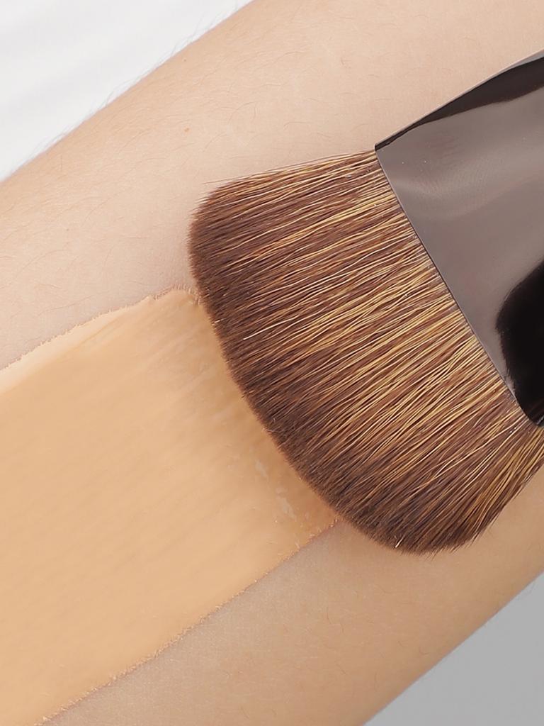 Płaski Pędzel do Podkładu do Płynnych Kosmetyków, Najwyższej Jakości Szybki Bezbłędny Płaski Kabuki Pędzle do Makijażu Twarzy Kosmetyki Pędzel do Korektora do