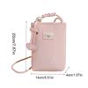 Solid Color Small Square Bag Multifunctional Single Shoulder Bag Mini Crossbody Bag  Walking