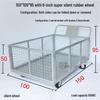 Heavy-Duty Folding Mesh Warehouse Cart