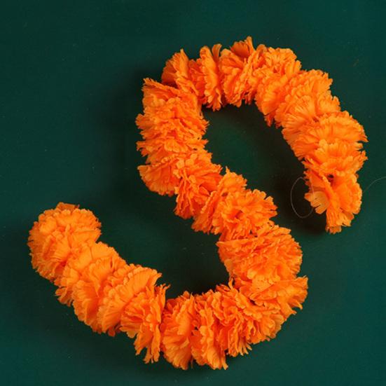 Diwali Marigold Garland Long Strands Artificial Flowers Hanging Pendants Thanksgiving