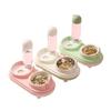 Dual-bowl Dog and Cat Automatic Drinking and Feeding Two-in-one Pet Water Bowl and Food Basin Integrated Design Feeding Bowl